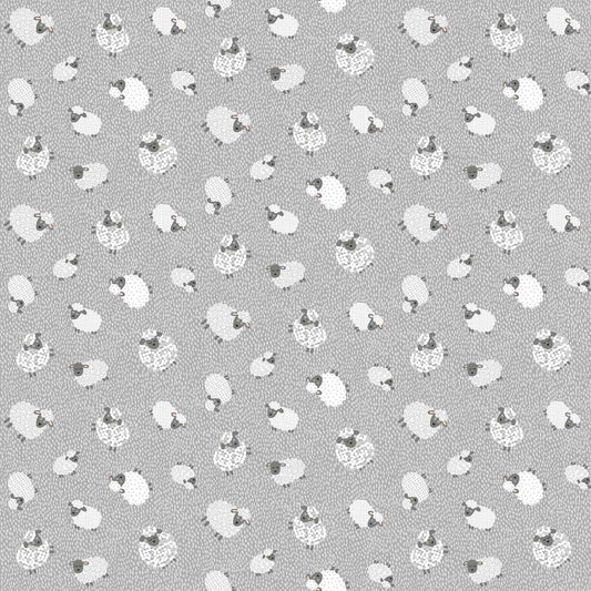 100% Cotton Wolly Sheep Grey