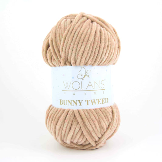 Wolans Bunny Tweed - Beige/Orange 140-11