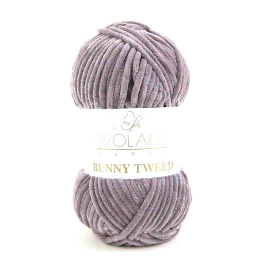 Wolans Bunny Tweed - Grey/Pink 140-15