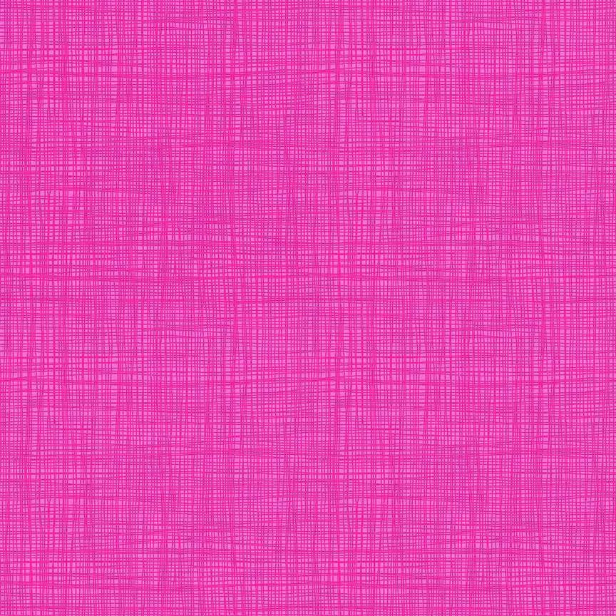 100% Cotton  - Linea Bright  Pink by Makower