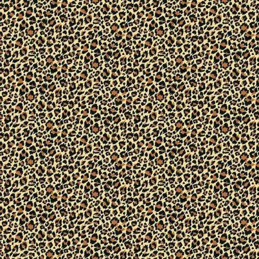 100% Cotton Leopard By Makower