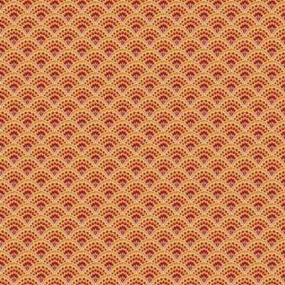 100% Cotton Scallop Luxe - Rust By Makower