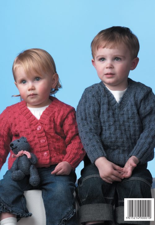 King Cole 2768 Sweater, Cardigan and Teddy Bear