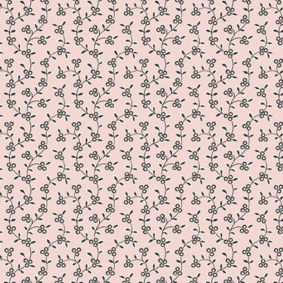 100% Cotton Tangents Vine - Pink By Makower