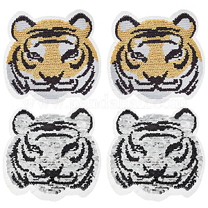 Motif Sequin Tigers head