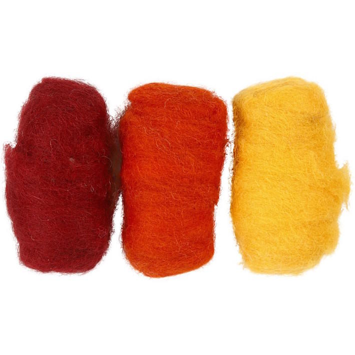 Felting Wool - Orange Harmony