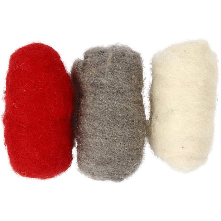 Felting Wool - Red Harmony