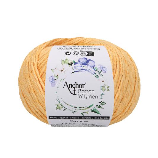 Cotton 'n' Linen - Anchor - Apricot