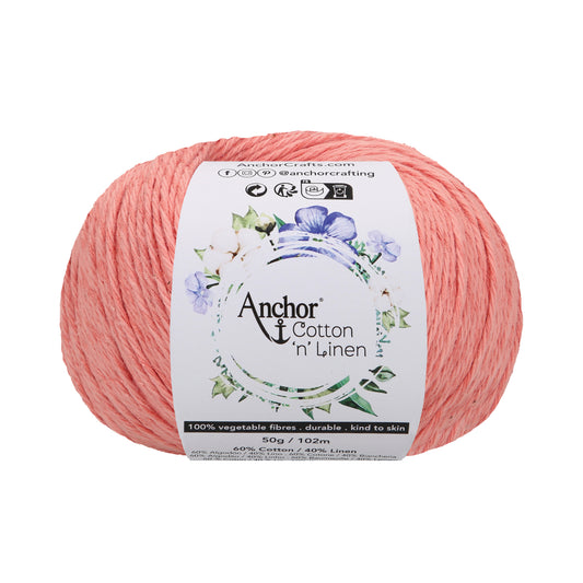 Cotton 'n' Linen - Anchor - Rose