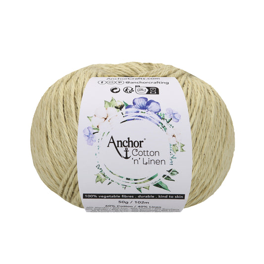 Cotton 'n' Linen - Anchor - Pistachio