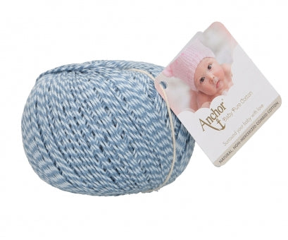 Pure Baby Cotton - Anchor - Spotty Blue