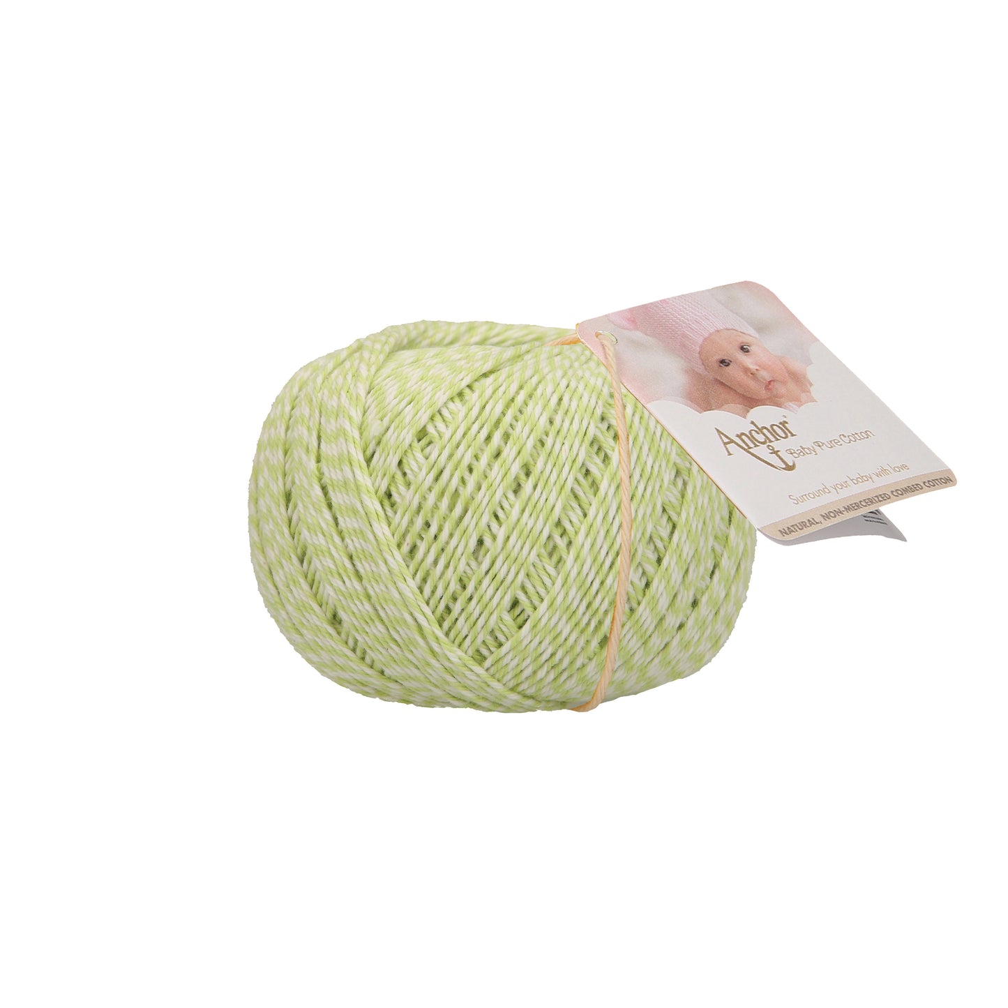 Pure Baby Cotton - Anchor - Spotty Lime