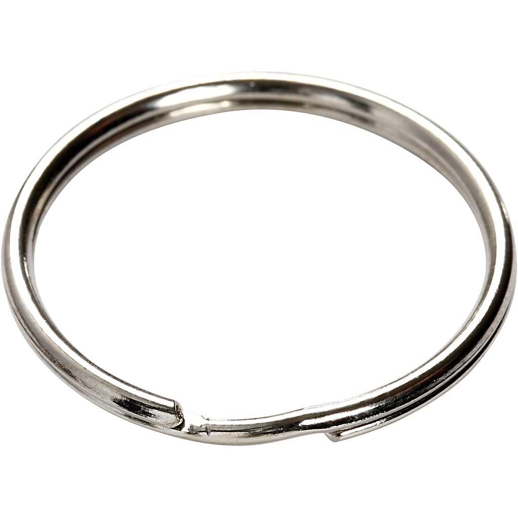 Split Ring 30mm Metal Silver