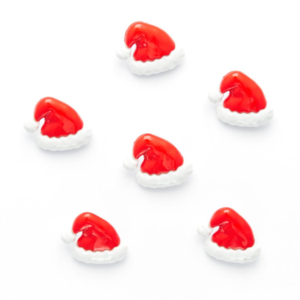 Santa Hat Shank Button