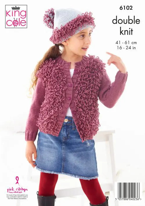 King Cole Knitting Pattern 6102 Double knitting