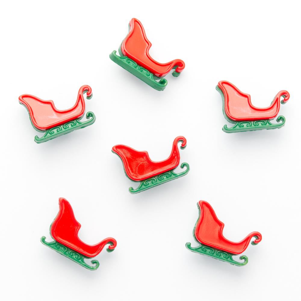 Christmas Sleigh Shank Button