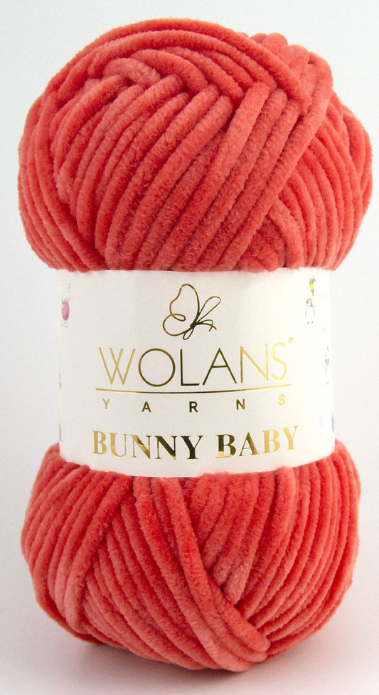 Wolans Bunny Baby - Bright Coral