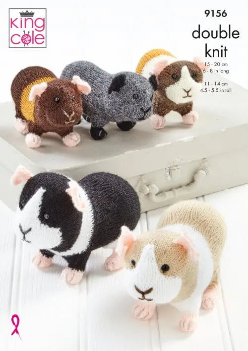 King Cole Knitting Pattern - Guinea Pigs