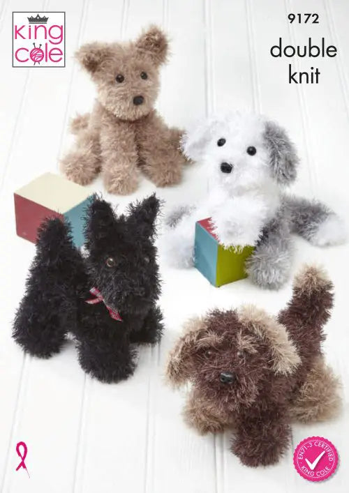 King Cole Knitting Pattern - Dogs