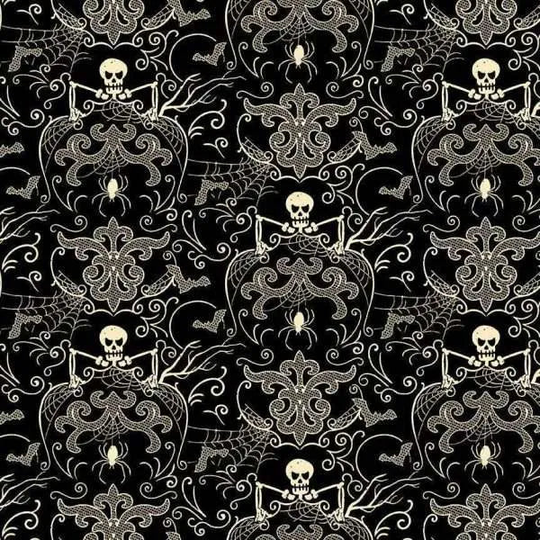 100% Cotton Skeleton  By Makower