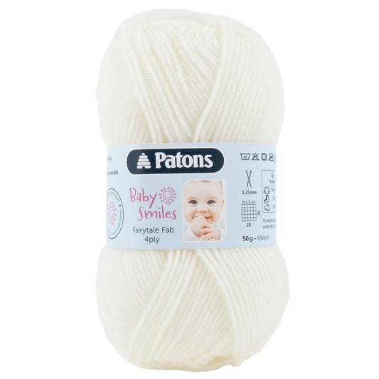 Patons Baby Smiles  Fairy tale  Fab  4 Ply - Natural - 01002