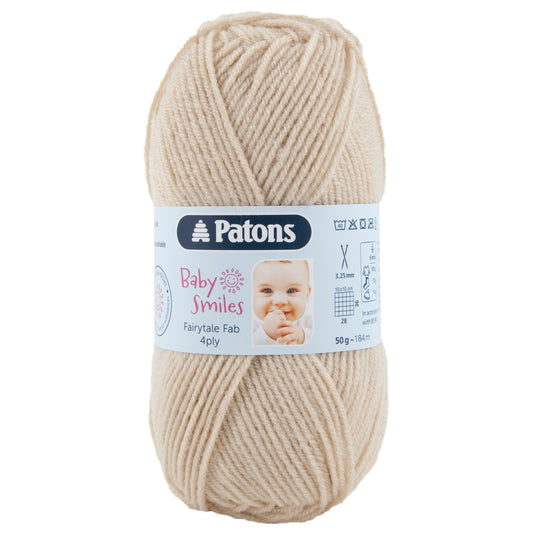 Patons Baby Smiles  Fairy tale  Fab  4 Ply - Beige - 01005