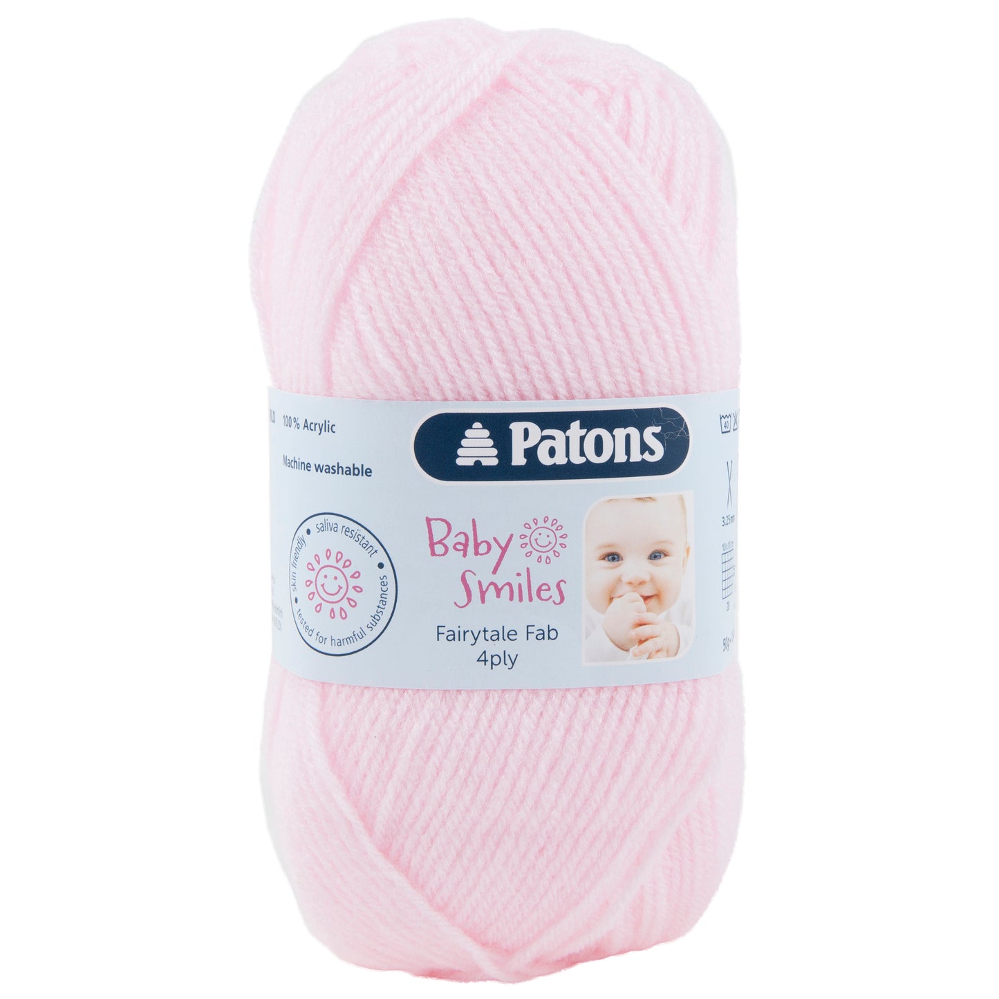 Patons Baby Smiles  Fairy tale  Fab  4 Ply - Pink Blossom - 01033