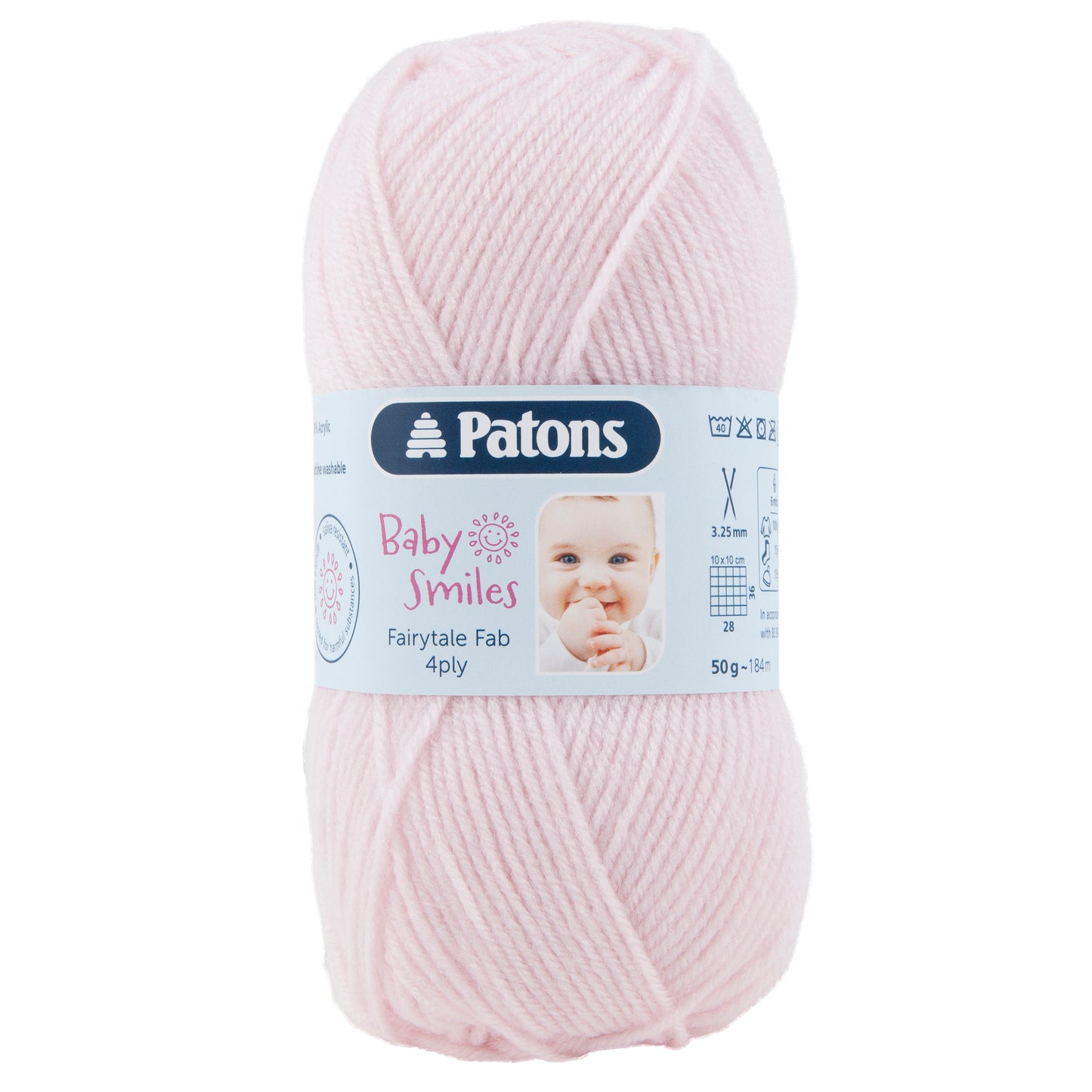 Patons Baby Smiles  Fairy tale  Fab  4 Ply - Pale Pink - 01035