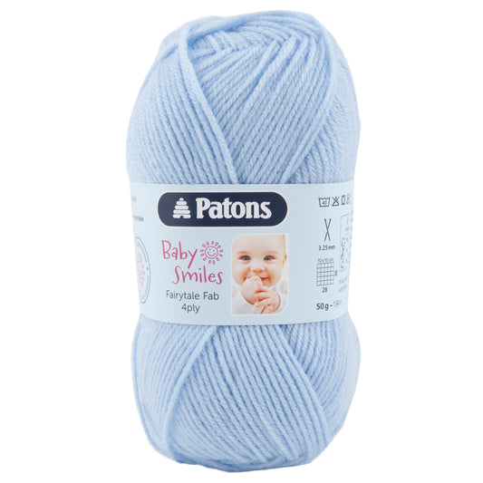 Patons Baby Smiles  Fairy tale  Fab  4 Ply - Pale Blue - 01054