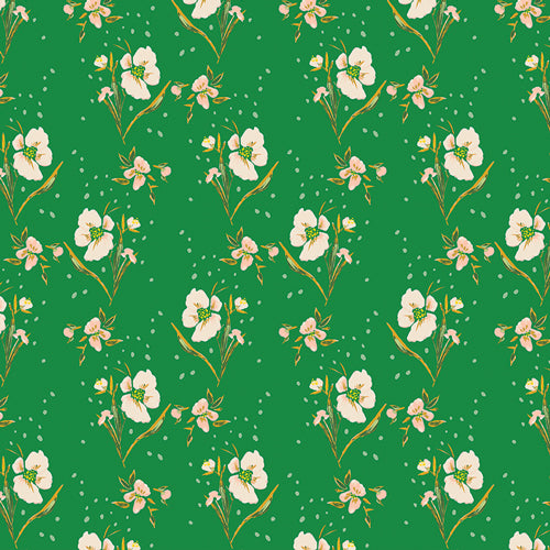 100% Cotton Dancing Grace Verde from Charlotte by Bari J. for AGF