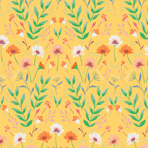 100% Cotton Reflective Meadow from Daisy designed by Maureen Cracknell