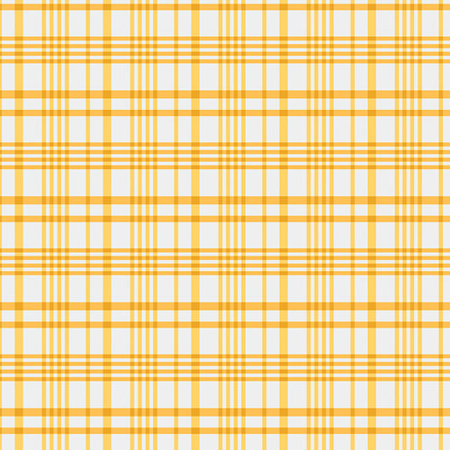 100% Cotton Happy Plaid - Sun designed by Maureen Cracknell