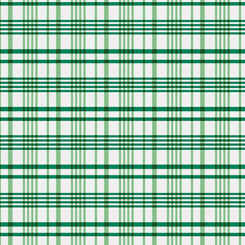 100% Cotton Happy Plaid - Green designed by Maureen Cracknell