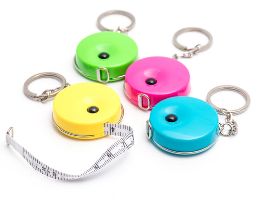 Bright Keyring Retractable Tape Measure