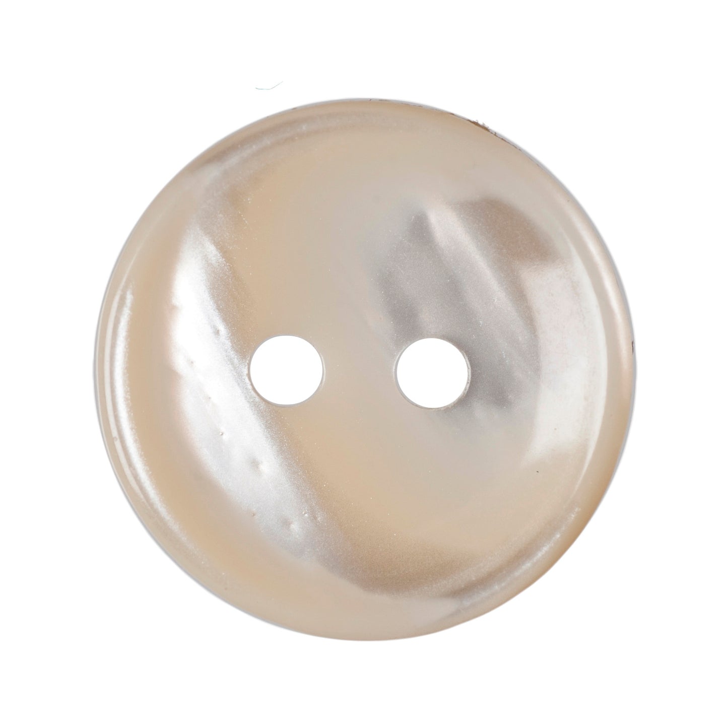 Buttons Rimmed Striped 2 hole 15mm Cream