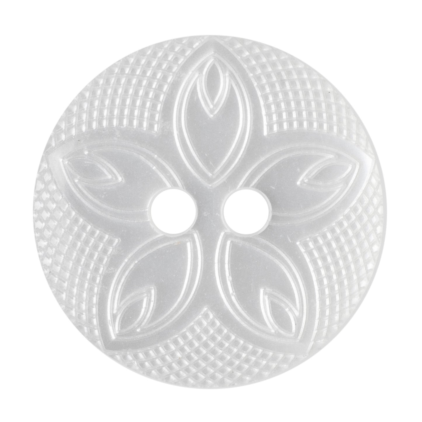 Buttons Etched Flower