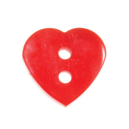 Buttons Red Heart