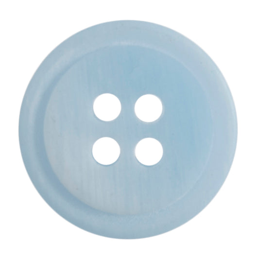 Button Ombre: 4 Hole: 15mm: Light Blue