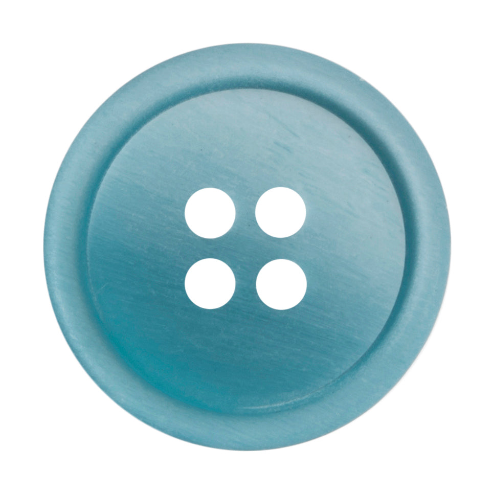 Button Ombre: 4 Hole: 15mm: Mid Blue