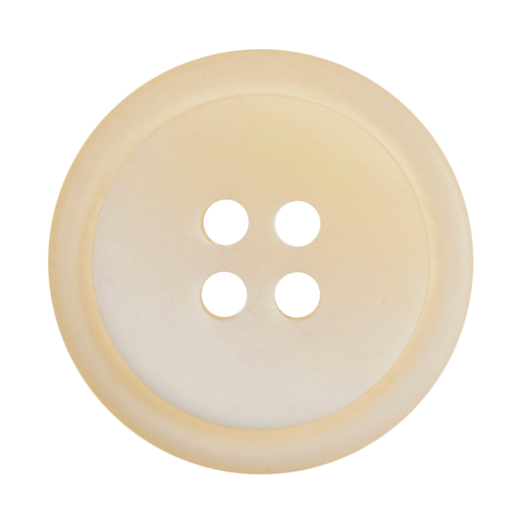 Buttons Rimmed Ombre 4 hole 20mm Cream