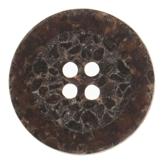 Eco Buttons Macadamia Dark Brown 25mm