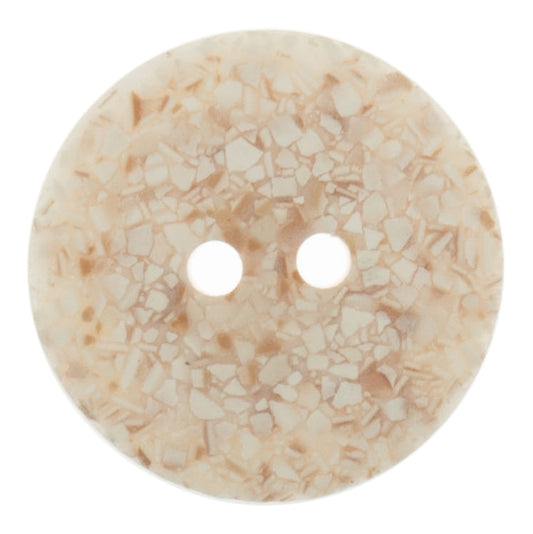 Eco Buttons Re-Cycled Eggshell 25mm