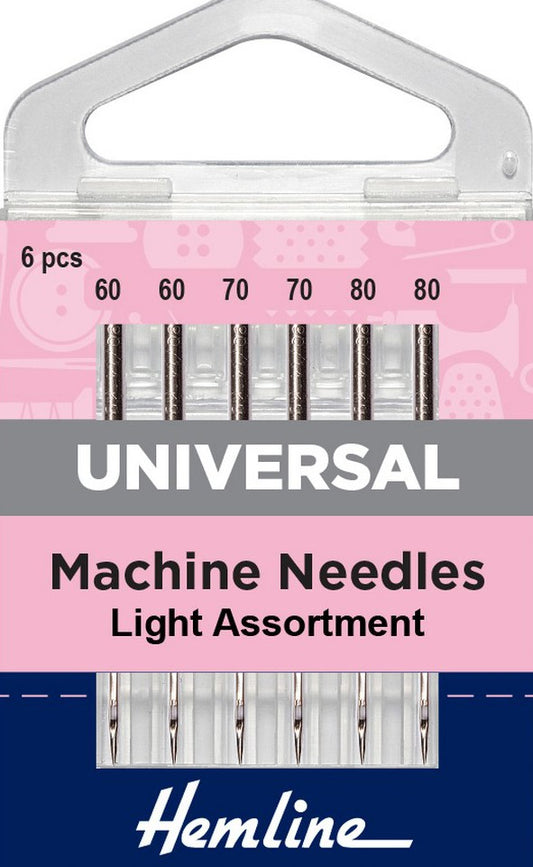 Hemline Universal Assortment Machine Needles 6pcs