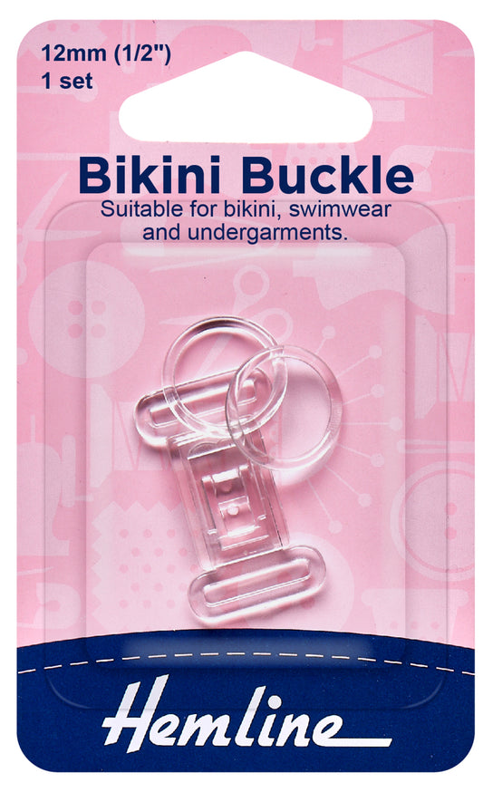 Bikini Clasp Clear 12mm