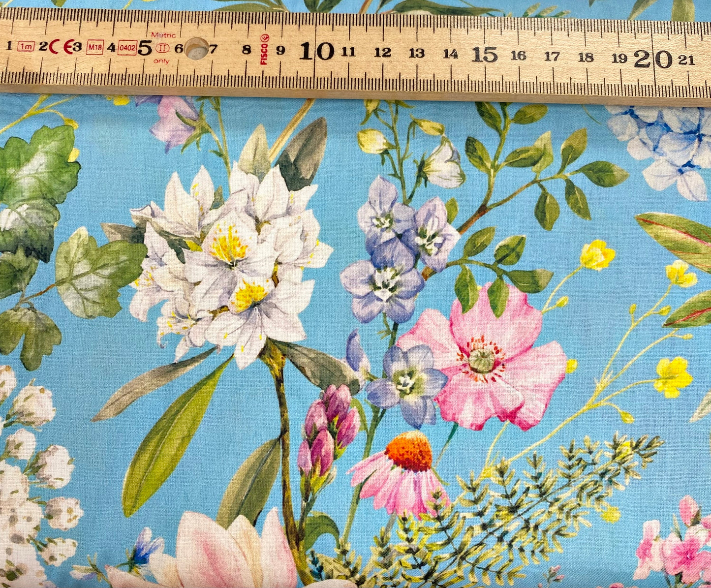 100% Cotton Large Floral