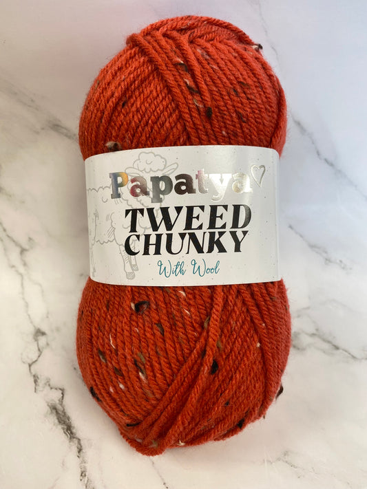 Papatya Chunky Tweed with Wool - 3060