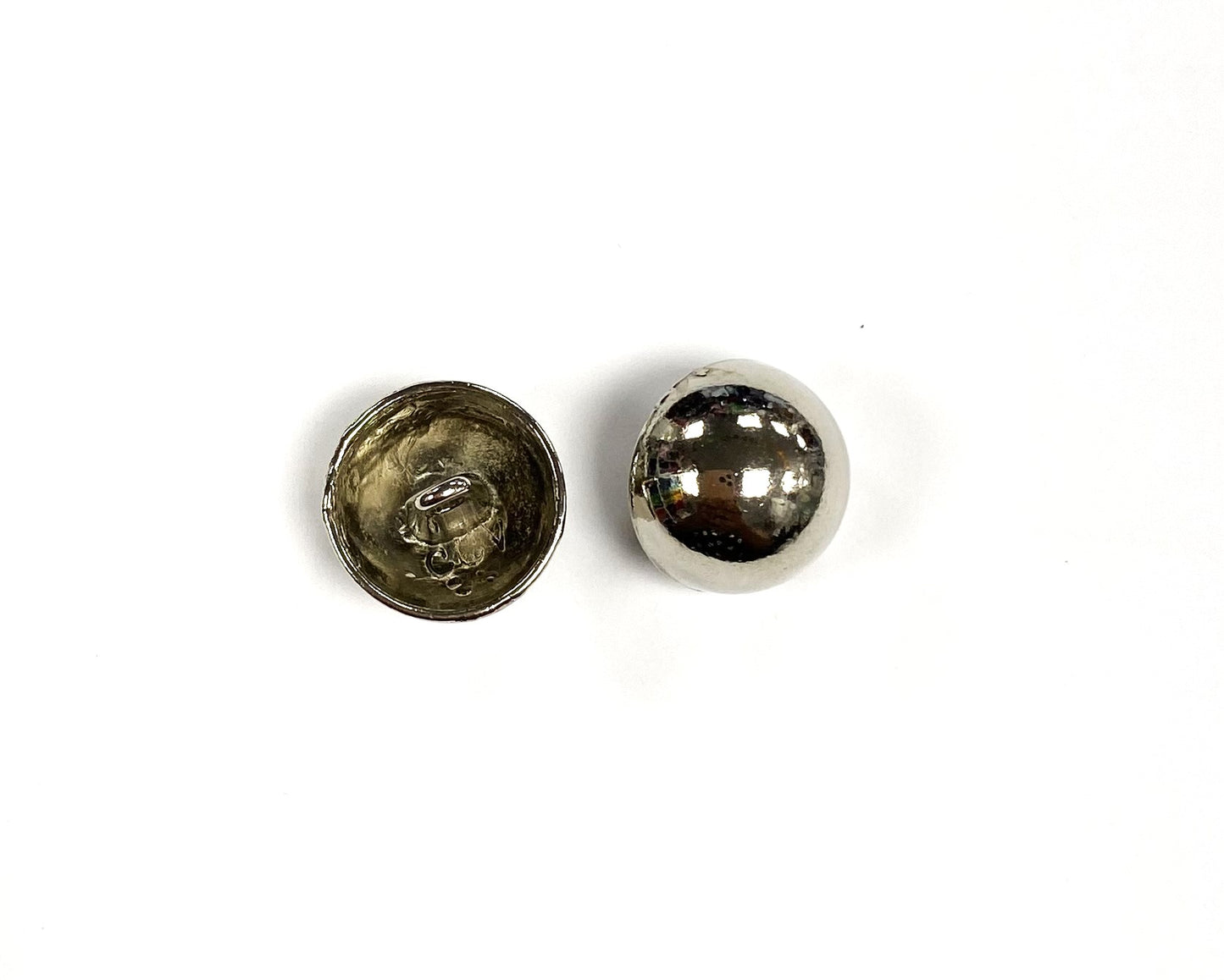 Buttons Domed Metal Shank