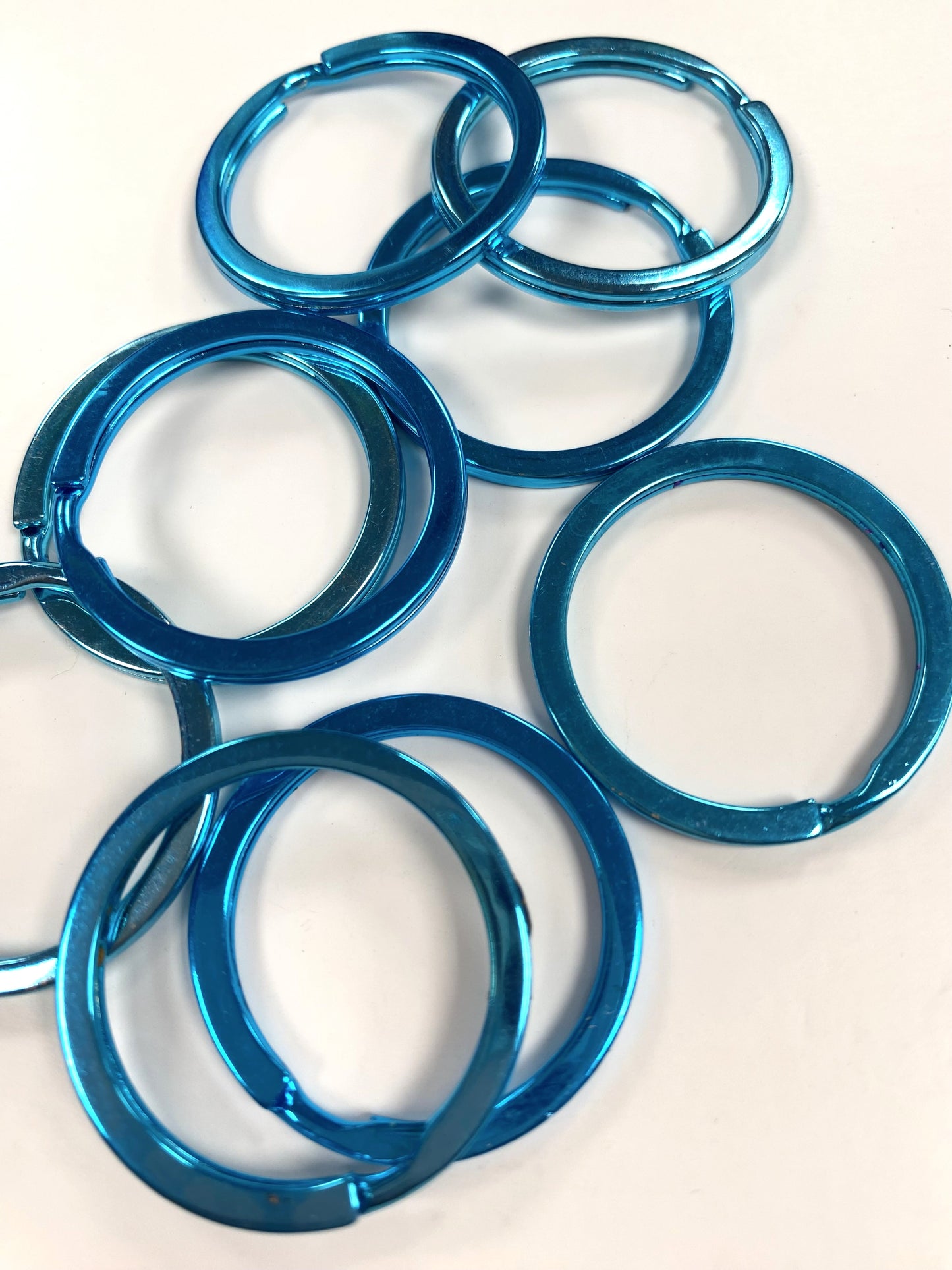 Split Ring 33mm Metal Blue