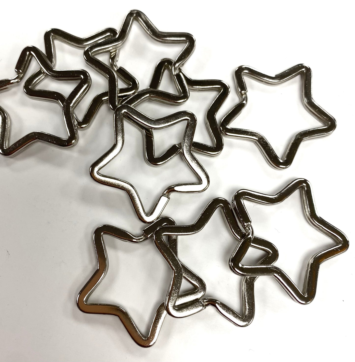 Split Ring 34mm Metal Star