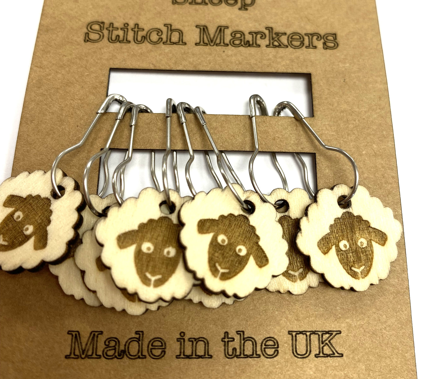 Stitch Markers  Sheep Wooden